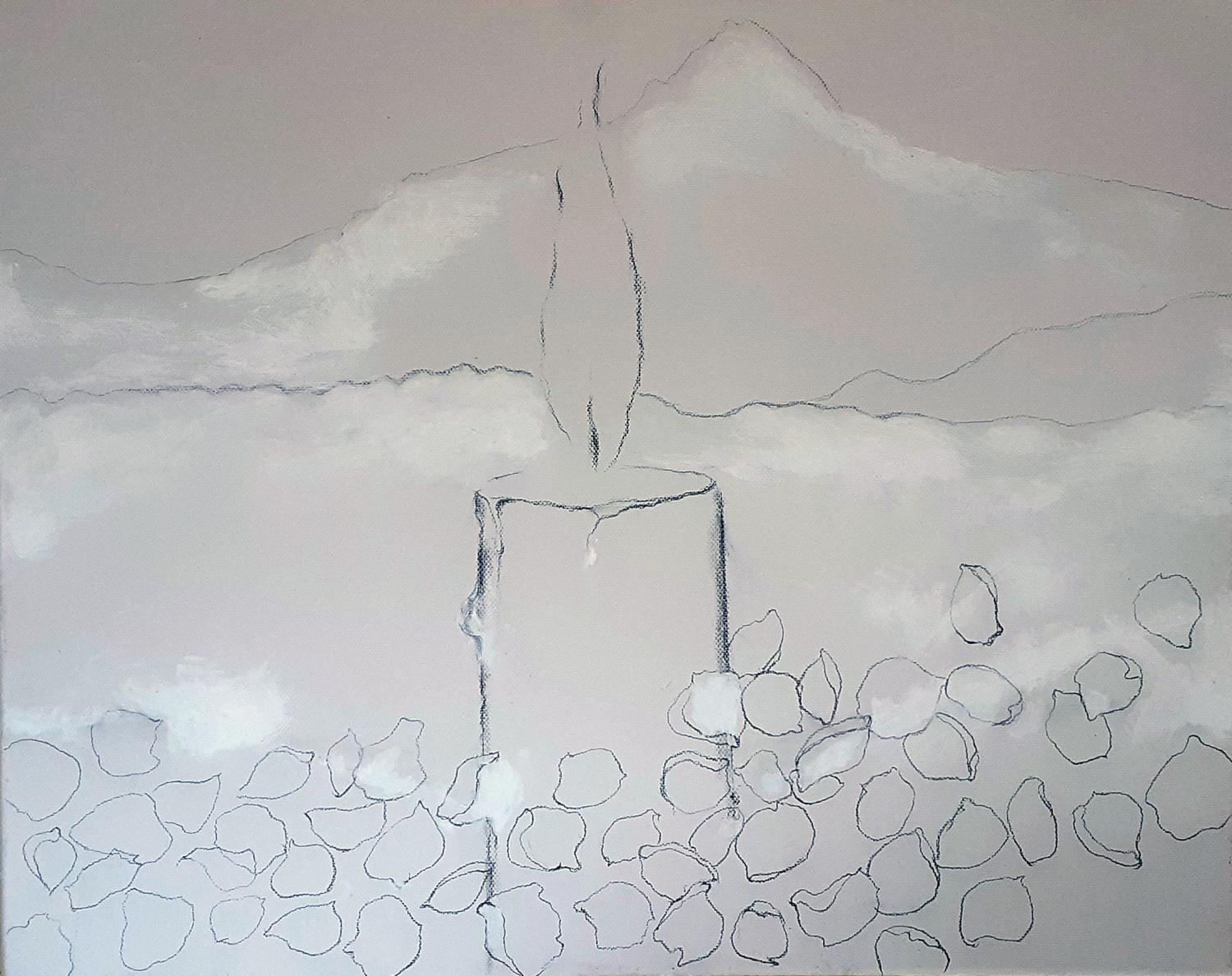 '1er janvier' - 2021 - mixed media - 61 x 40 cms