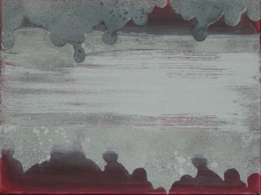'Paradox 1' - 2013 - Oil & Ash on canvas - 30cms x 40cms
