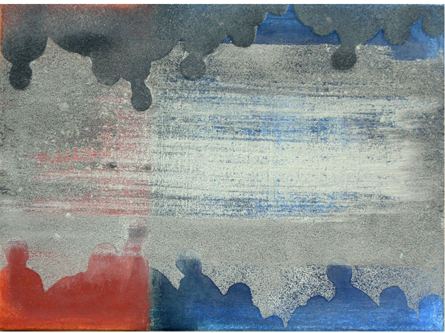 'Paradox 2' - 2013 - Oil & Ash on canvas - 30cms x 40cms