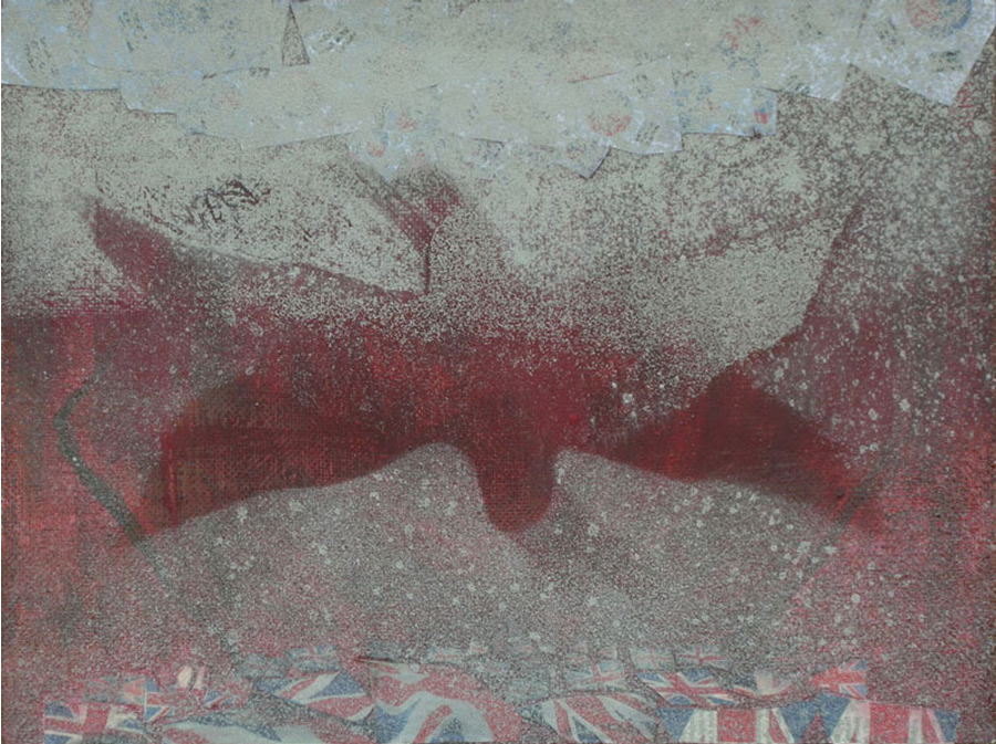 'Hope & Miracles' - 2013 - Oil & Ash on board - 30cms x 40cms