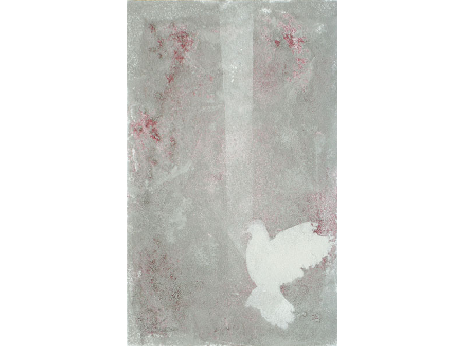 'Life without words 2' - 2013 - Oil & Ash on canvas - 30cms x 25cms