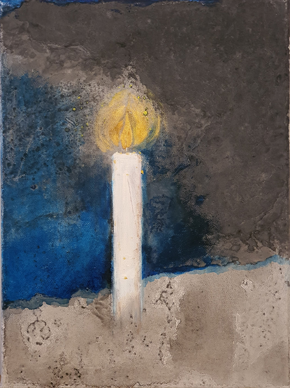 'Stop War' - 2022 - mixed media - 30 x 50 cms